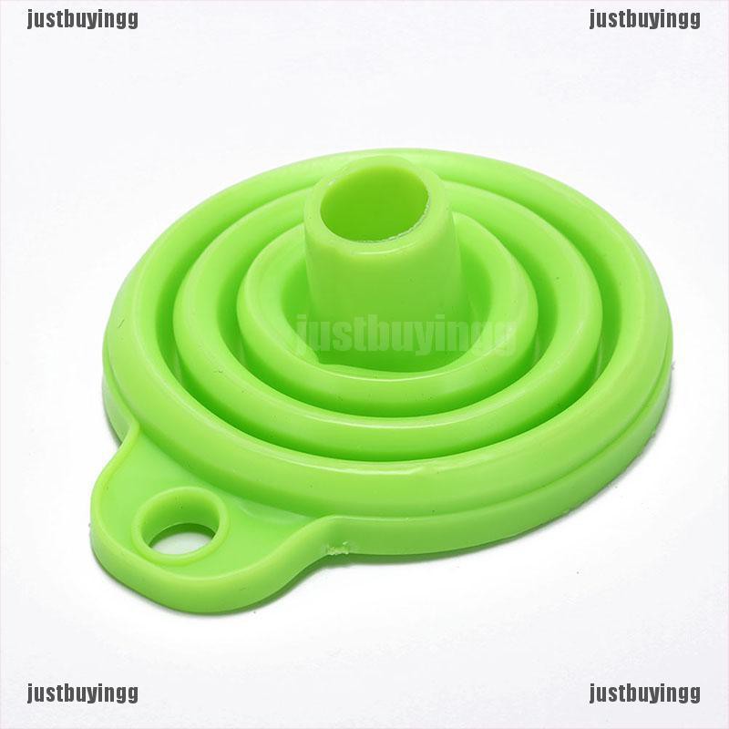 JB✪ silicone gel collapsible practical foldable funnel hopper kitchen tools