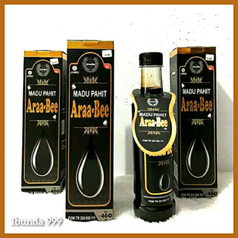 MADU HITAM PAHIT ARAA BEE 470gr / MADU HITAM PAHIT ARAA BEE / MADU RATU LEBAH ARROHMAH / MADU ZIPRO