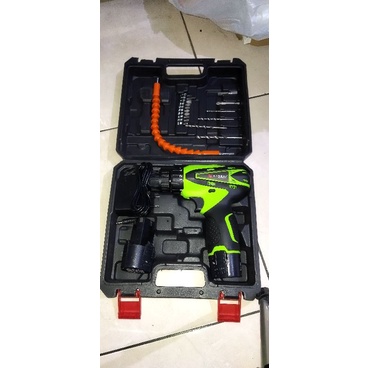 JLD / NANKAI/ EDON Bor tangan Charger 12Volt dua Baterai full sett Tols plus kopper