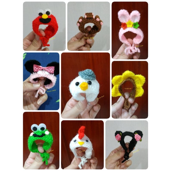 animal hat landak Topi Karakter Landak Mini Model Bandana Lucu untuk Hewan Peliharaan topi landak