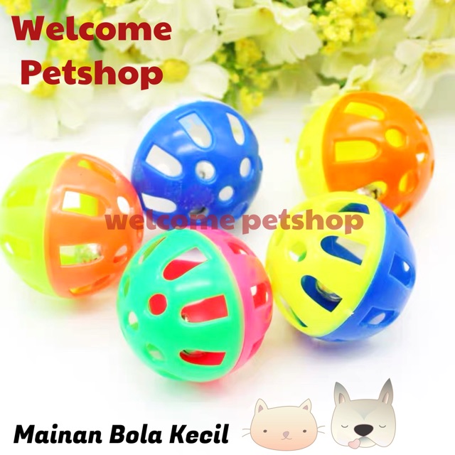 Mainan Bola Kecil untuk Kucing / Anjing / Hewan Peliharaan