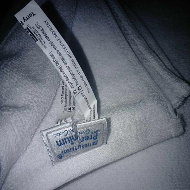 Rc Handuk Natural Putih Tanggung Ukuran 50x100 Cm Seri B