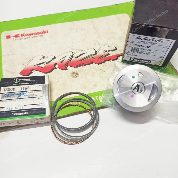 Seher Ring Set Piston Std Standar KAZE Ori Original Kawasaki 1420 1166