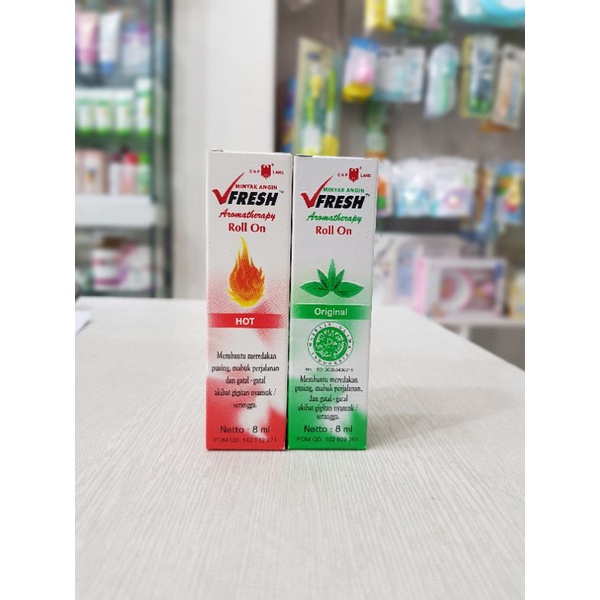 VFresh Roll On / Minyak Angin / Mabuk Perjalanan / Mual