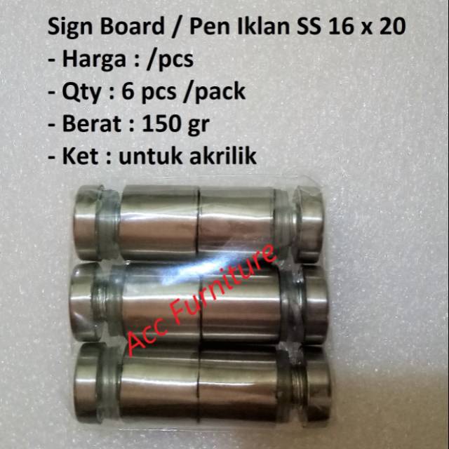 

Sign Board / Pen Iklan 16 x 20 (SS)