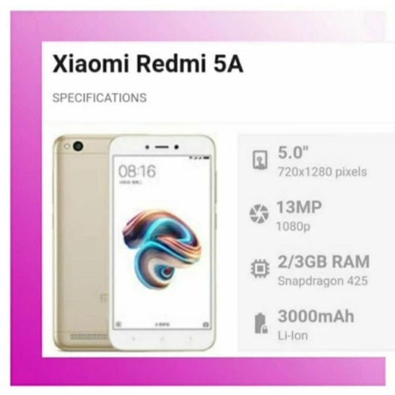 XIAOMI REDMI 5A 3/32 GB GOLD
