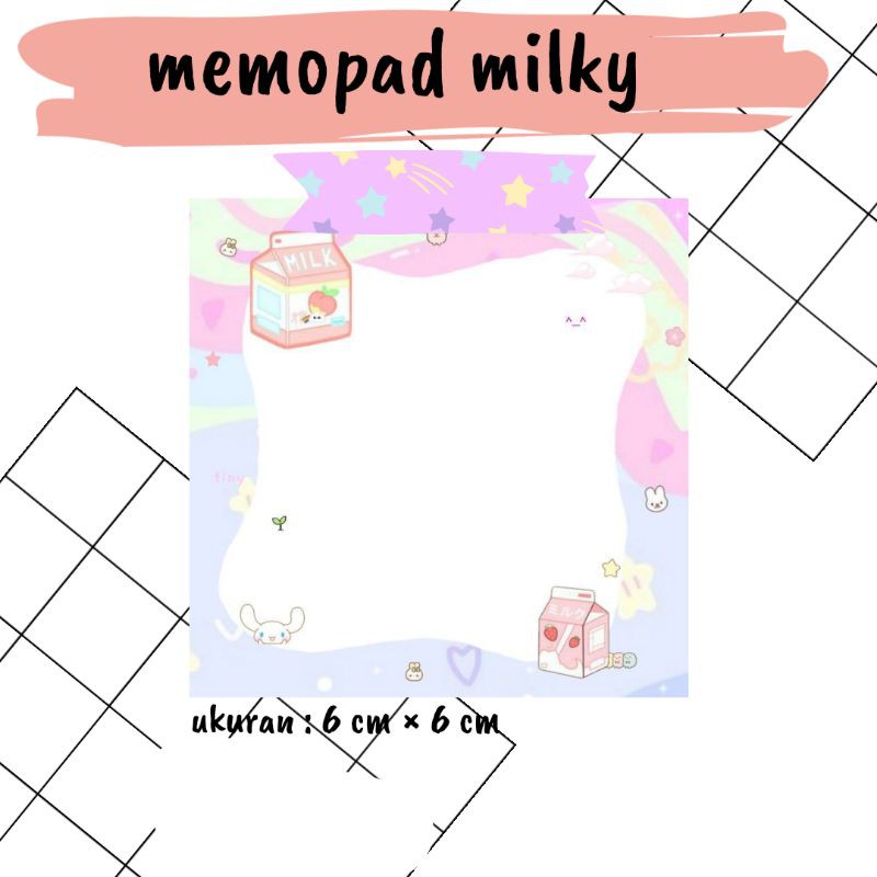

Milky Memo 1 Pack (10 lembar)