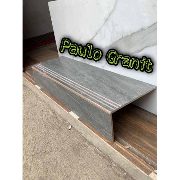 Granit anak tangga motif batu alam dop abu abu