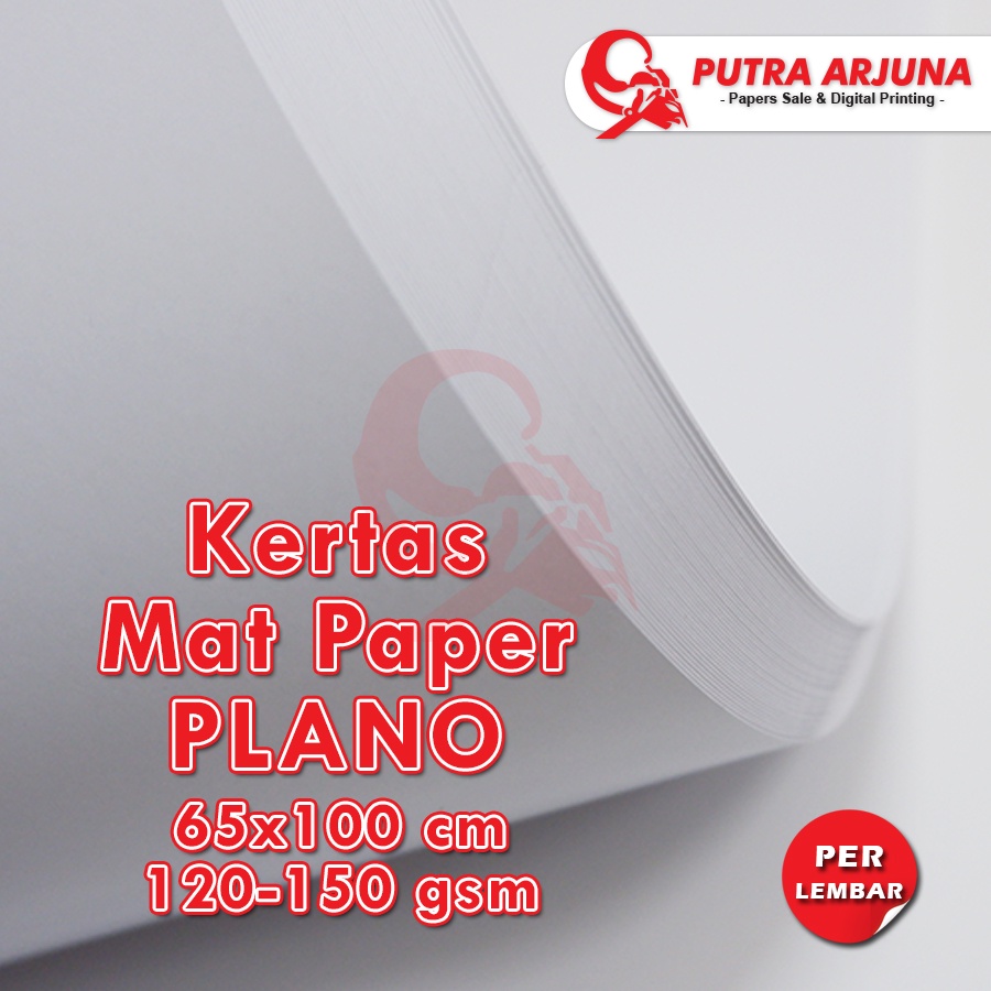 

KERTAS MAT PAPER 120,150gsm, 65x100cm PLANO | PER LEMBAR
