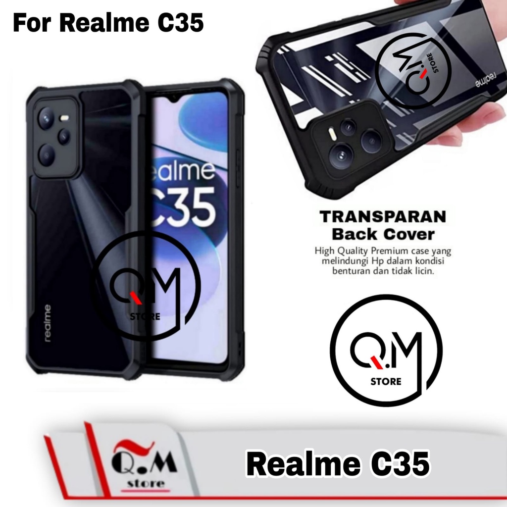 Case Transparan Realme C35 / Realme C31 / Realme Narzo 50A Prime Airbag Shockproof Transparent