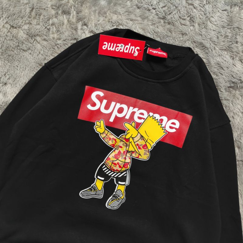 Sweater Crewneck Supreme Simpson Fulltag &amp; Lebel