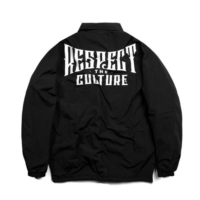Culture Hero Windbreaker - Respect The Culture Black