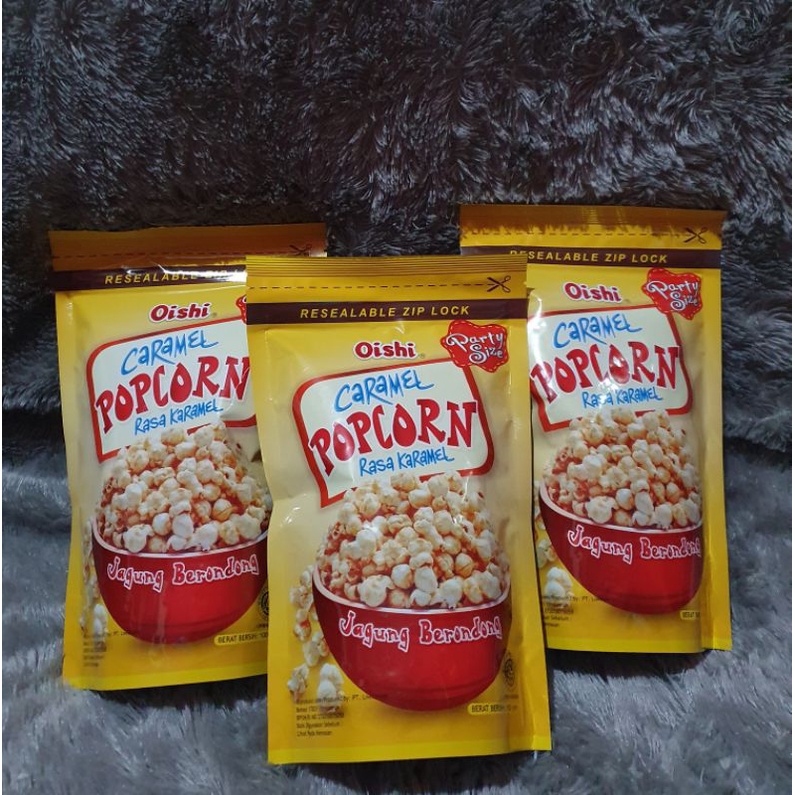 

oishi caramel popcorn