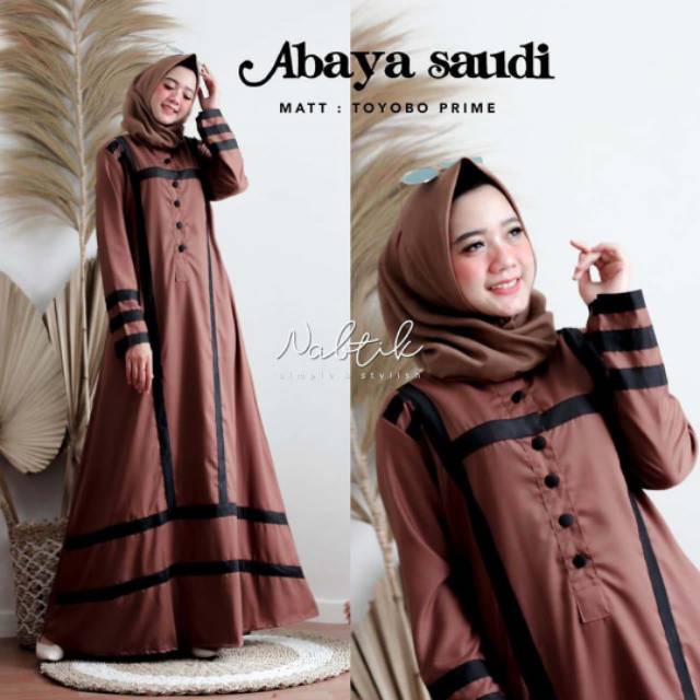 Abaya Maxi/ abaya Saudi maxy toyobo/ gamis toyobo