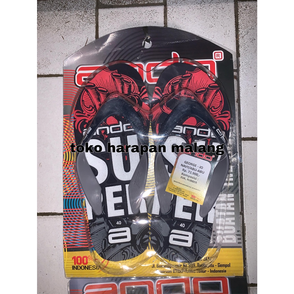 ando george sandal jepit pria dewasa [TOKO HARAPAN MALANG]