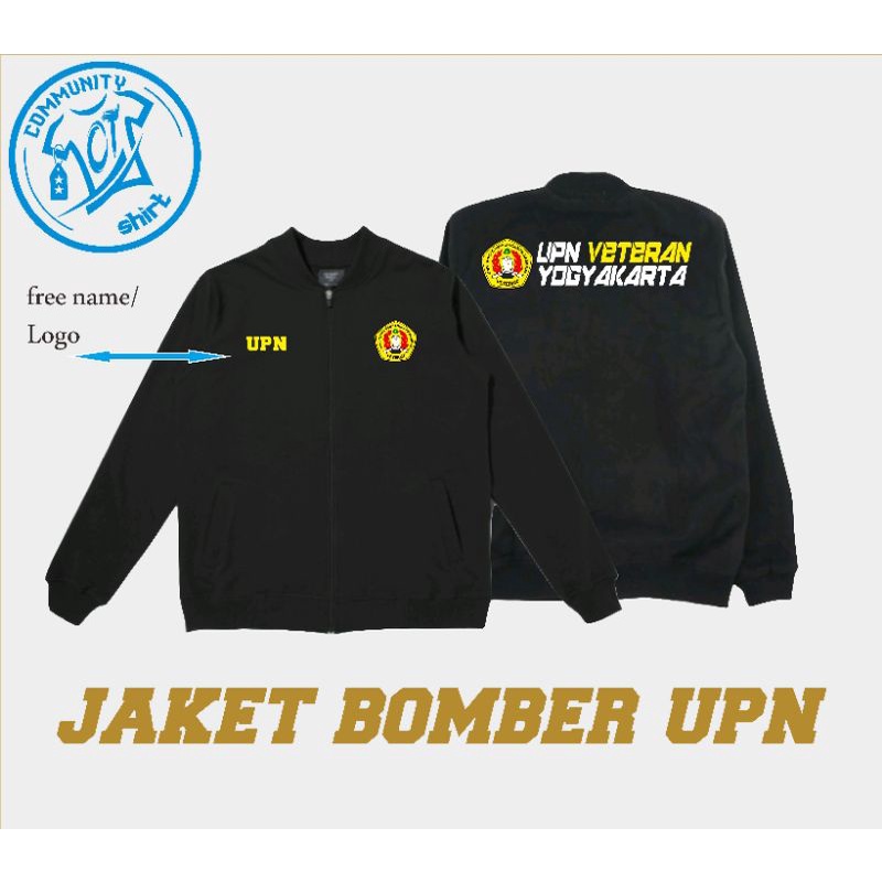 Jaket Bomber UPN VETERAN YOGYAKARTA / Bisa Ganti Logo dan Desain