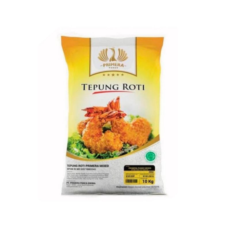 

TEPUNG ROTI MIX KASAR PRIMERA BREAD CRUMB MIX PANKO/PANIR KUNING ORANGE 1KG
