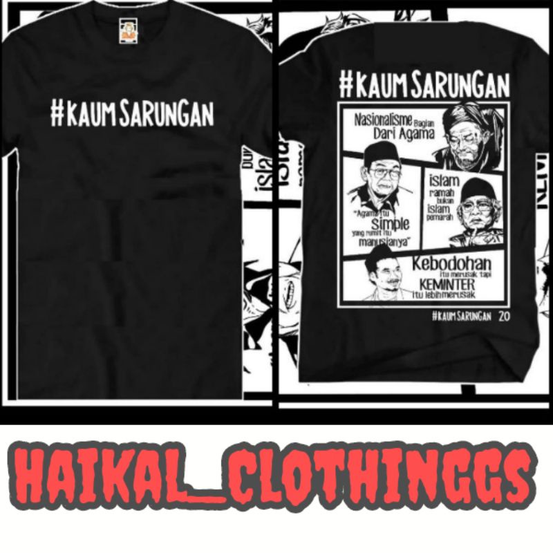 Kaos Santri Kaum Sarungan // Kaos Santri Distro [[ Kaum Sarungan 120%  Origin∆ll ]]