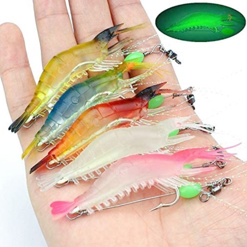 Umpan Pancing Udang Tiruan Soft Shrimp Lure Soft Lure  Umpan Cumii saewood & apollo Umpan Viral