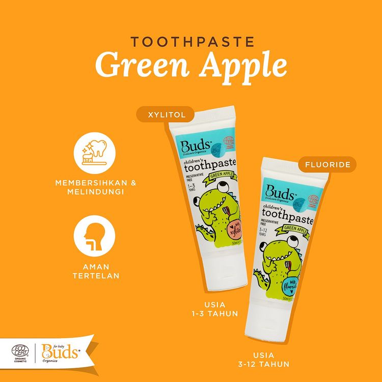 Buds Toothpaste For Kids 1-3 Tahun / Pasta gigi Anak