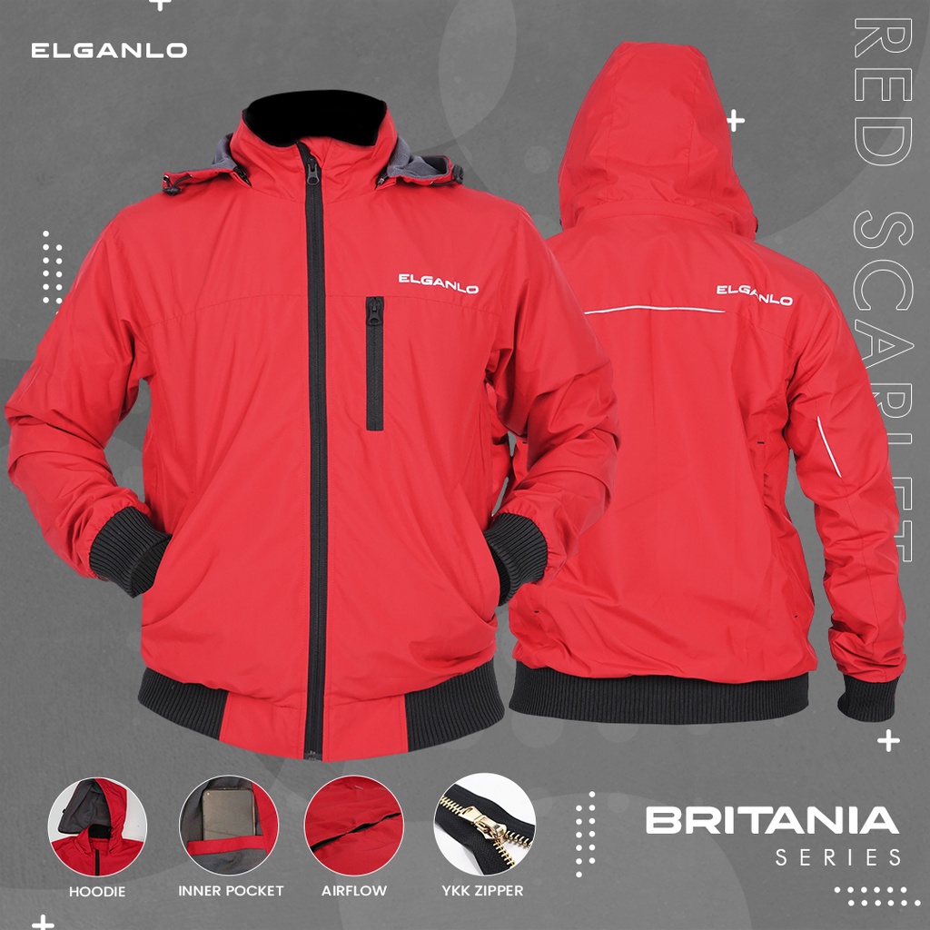 Jaket Bomber Multifungsi Warna Red Scarlet Biru Hitam Jeket Pria Jaket Cewe Jaket Touring Riding 5XL