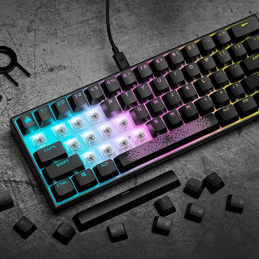 CORSAIR K65 RGB MINI 60% Mechanical Gaming Keyboard - CHERRY MX SPEED