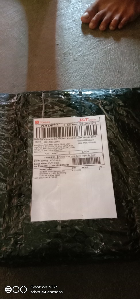 Cordless Impact Wrench 48v Brushless Jld 48s Bor Obeng Kunci 48 Volt Bor Batrai