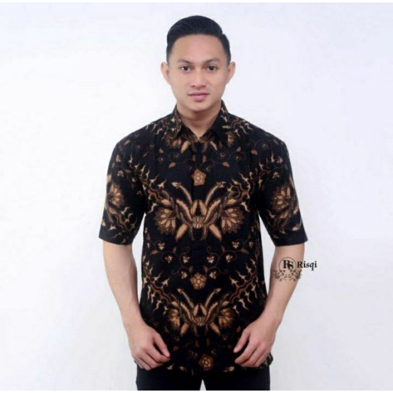 terbaru kemeja batik lengan pendek / baju batik pria / batik modern