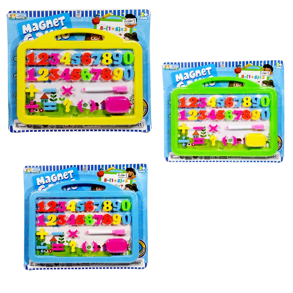 Mainan Papan Magnetic/ Mainan Magnetic Number / Mainan Magnet Huruf / Mainan Magnetic Huruf Hijaiyah