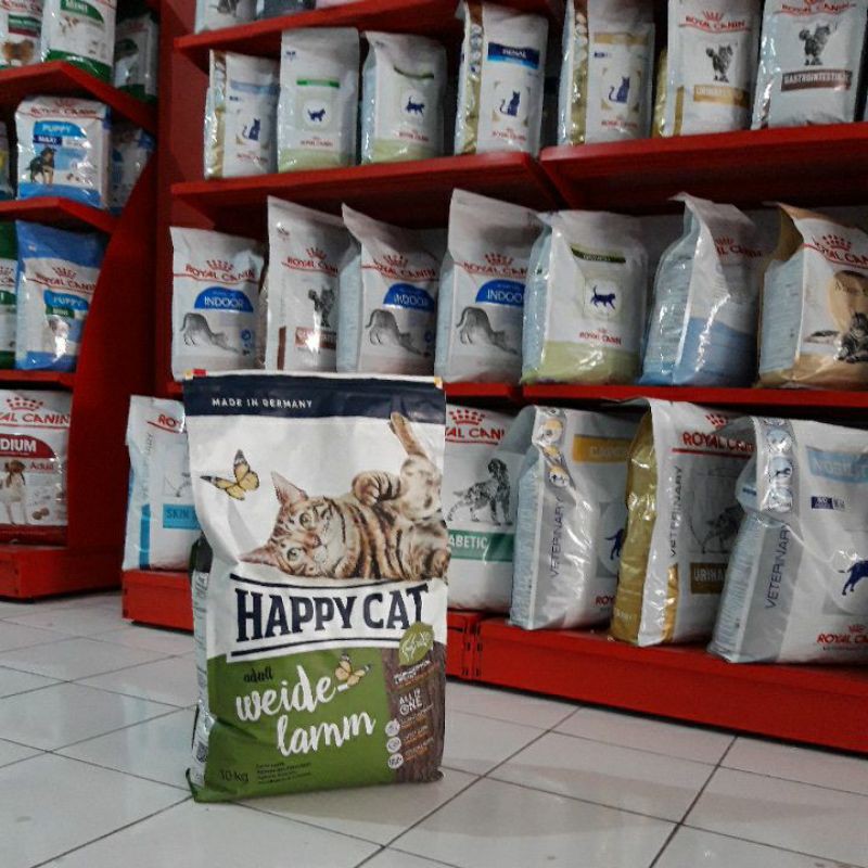 happy cat weide lamb 10 kg / makanan kucing happycat adult weide lamb 10 kg khusus gojeg / GRAB