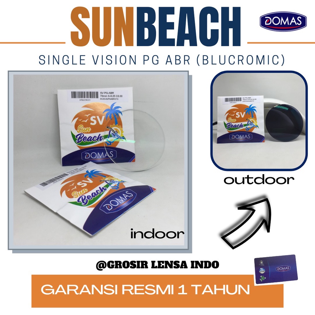 Lensa kacamata Bluecromic UV 420 Satin green RX by DOMAS