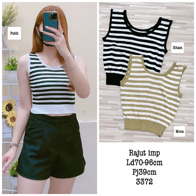 Square Tanktop | Atasan Wanita | Crop Top Wanita | Singlet Wanita