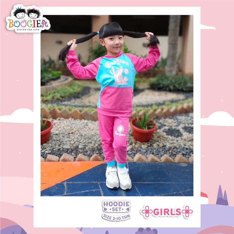 Setelan Piyama Anak Pajamas Hoodie Boogiea