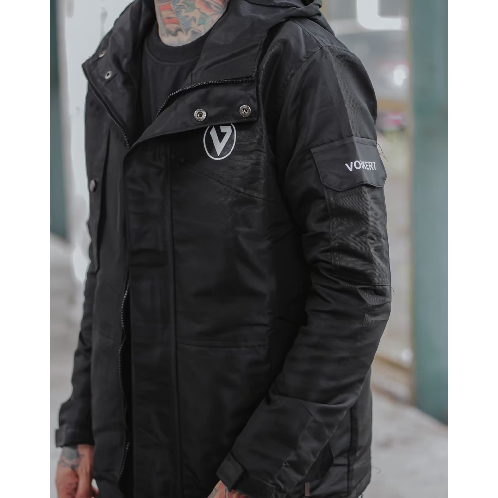 Jaket Pria Outdoor Taslan JN Premium 99% Waterproof / Jaket Gunung/Jaket Hiking Bikers Original Volkret