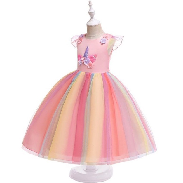 misi- Dress anak perempuan unicorn gaun baju Costume pesta anak