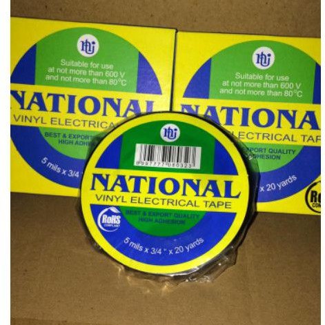 

Isolasi National / Isolasi Listrik National Hitam Vinyl Elctrical Tape