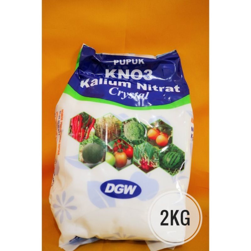Pupuk Kno3 Kalium Nitrat Crystal DGW Kno3 Kristal DGW KNO3 DGW Kemasan 2kg