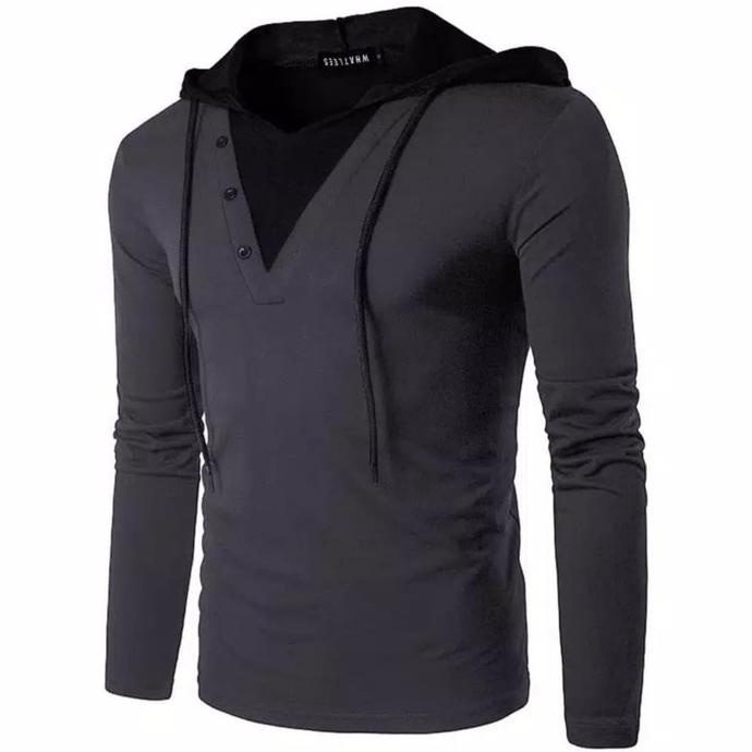 SWEATER JAKET PRIA COWOK VKROS / HOODIE VKROS /BAJU COWOK PRIA FASHION - ABU-ABU