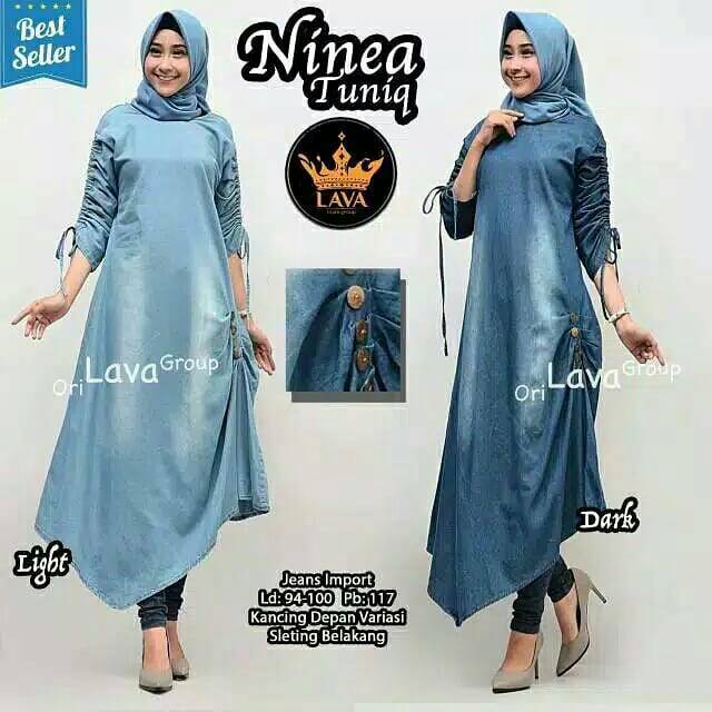Tunik Jeans Import