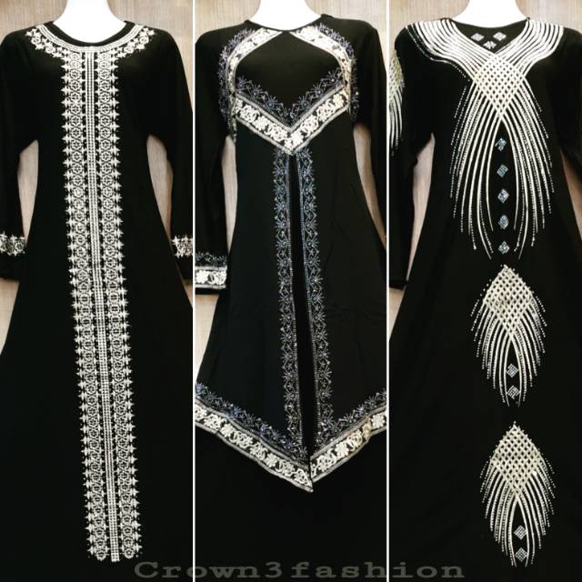 Abaya Saudi Syar'i / Gamis Arab Hitam Terbaru √