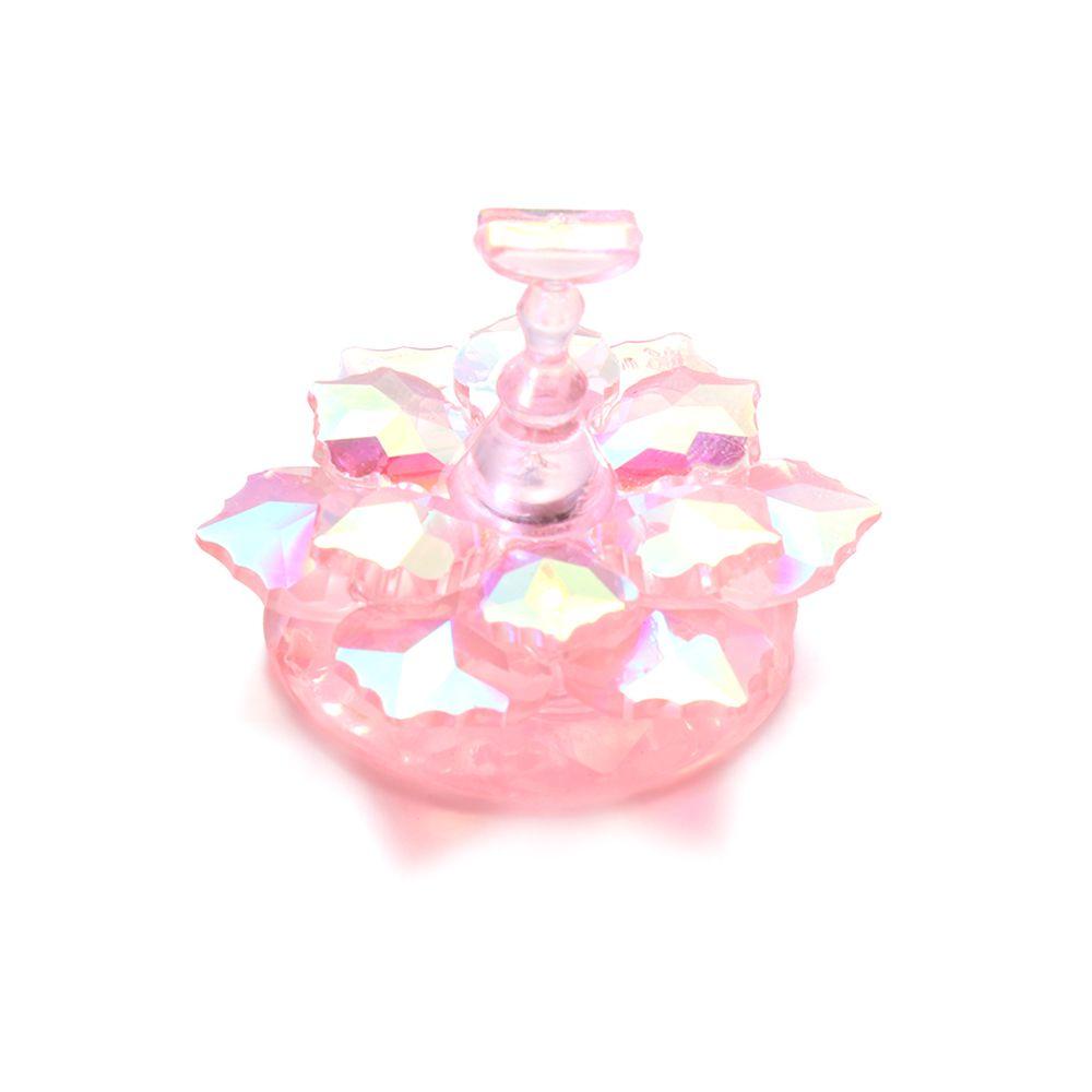 R-flower Nail Art Display Stand Tempat Rak Akrilik Alat Manikur Bentuk Teratai