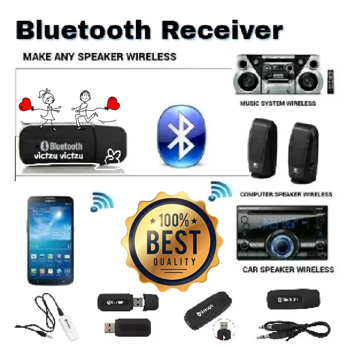 Bluetooth Receiver Transmitter Audio Mobil Speaker
