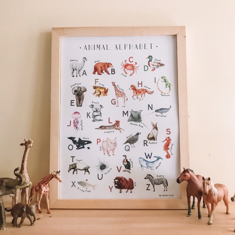 Animal Alphabet Poster