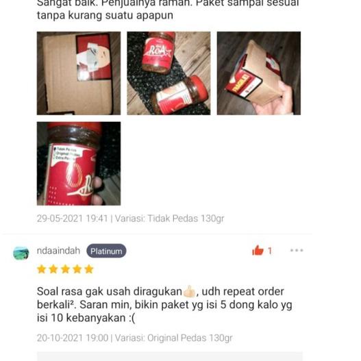 

Import Terlaris SAMBAL ROA ASAP PEDAS ASLI MANADO TERENAK TERBAIK TERLEZAT TERMURAH CAP ASLI MINAHASA EXTRA PEDAS 