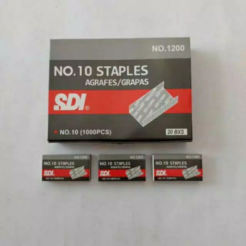 

Isi necis/ staples SDI no. 10 kecil