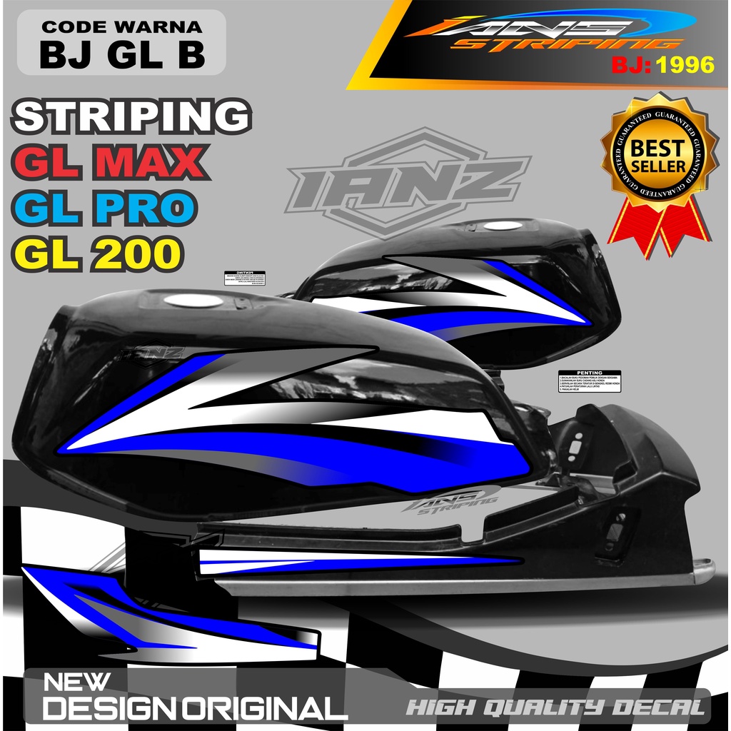 CUSTOM STRIPING LIST BODY GL MAX GL PRO TERMURAH / STRIPING GL MAX TERBARU / STIKER MOTOR