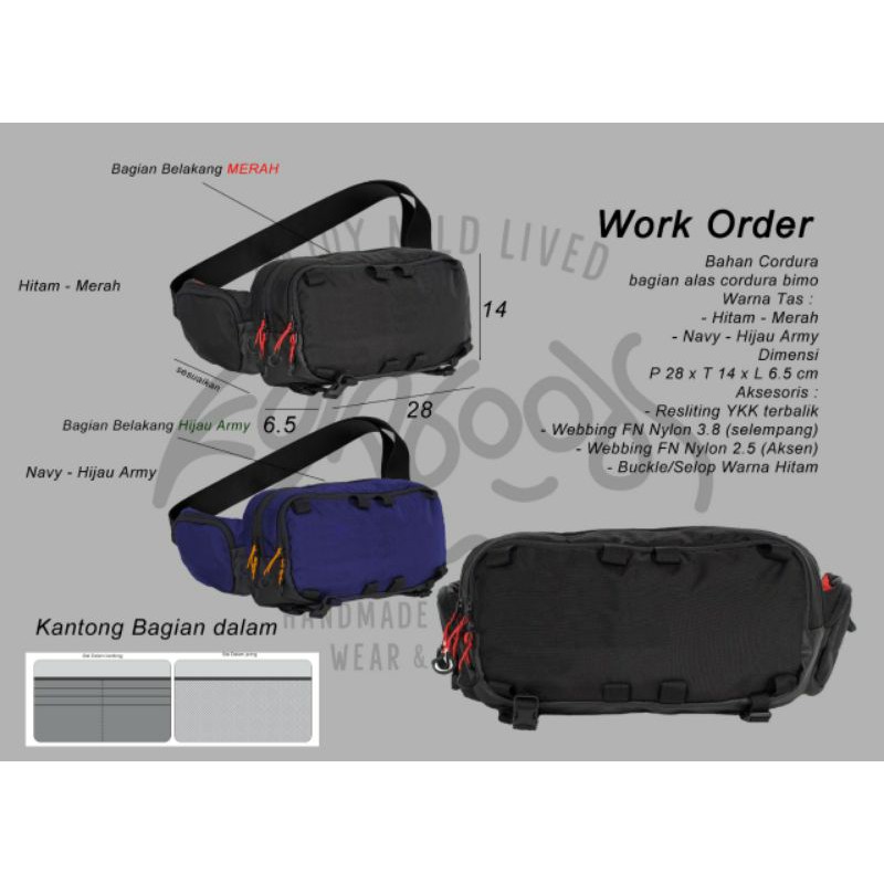 Waist bag Slingbag Tas selempang weave / tas waistbag distro weave