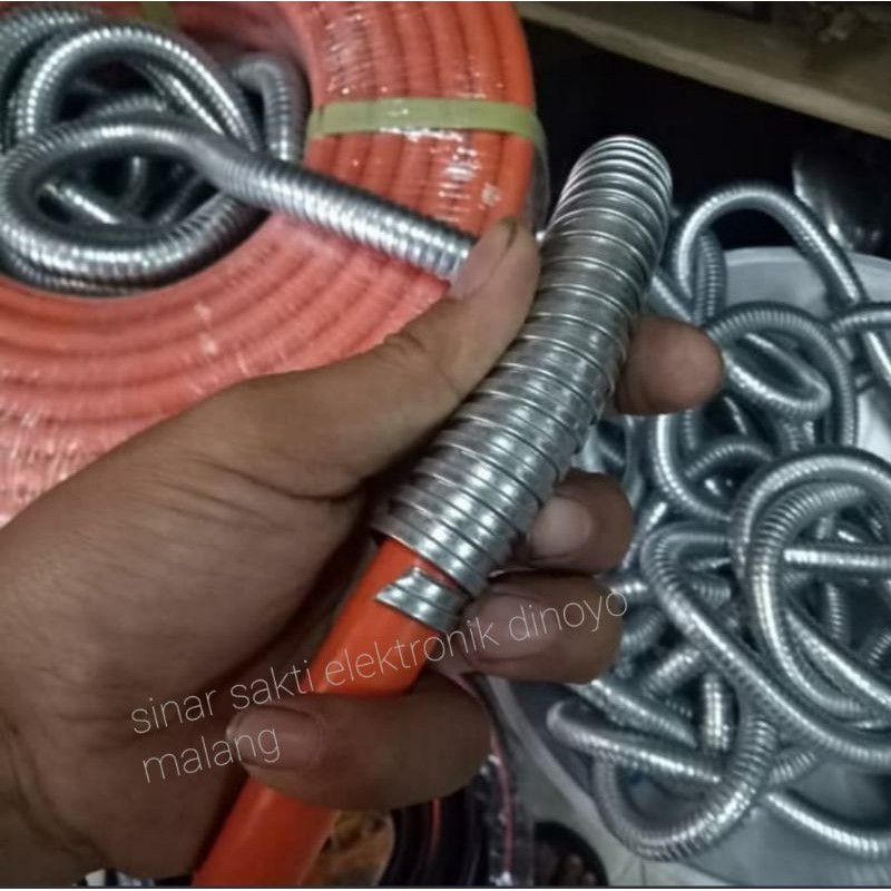 Lapisan Selang Pelindung / pengaman / selongsong Spiral selang gas LPG flexible metal