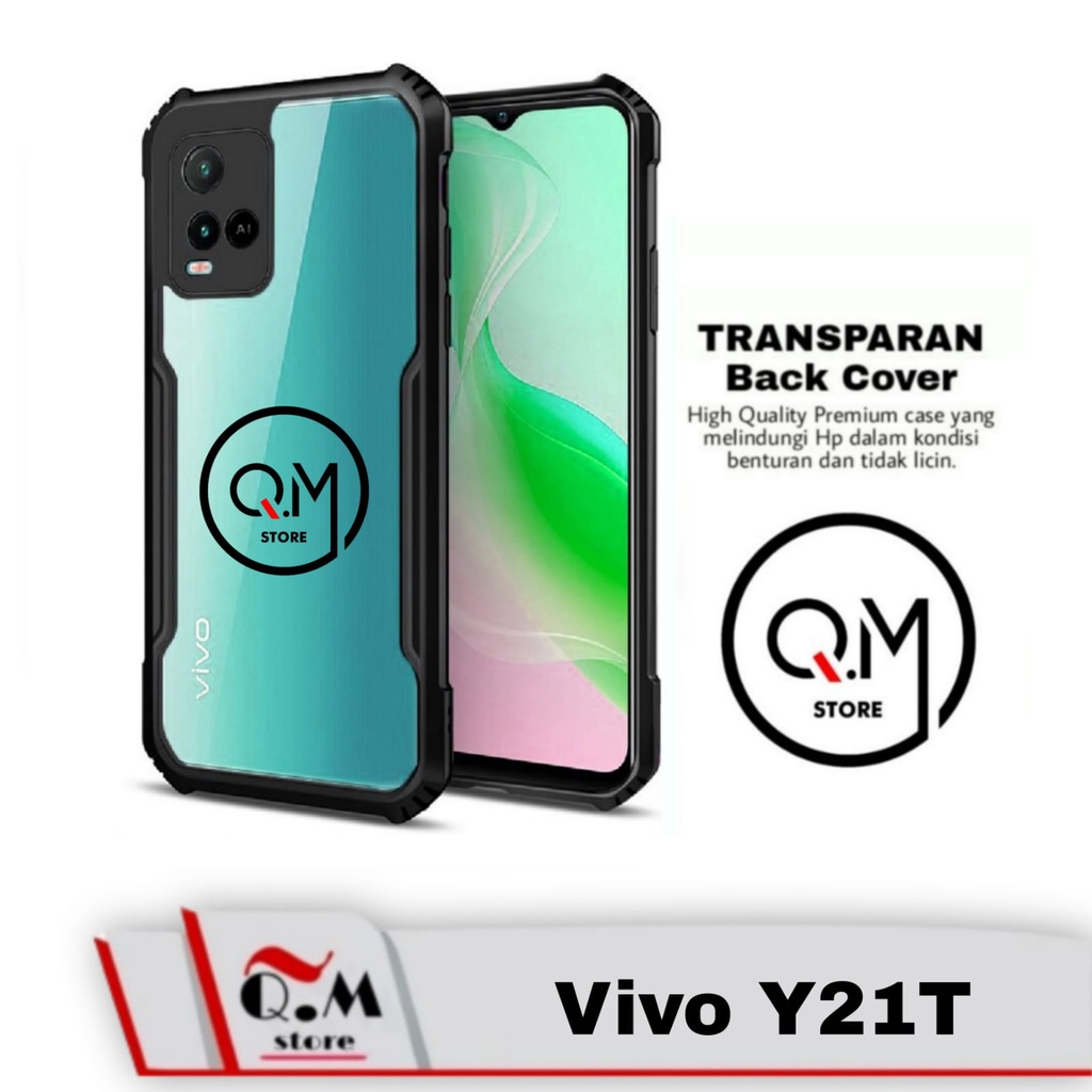 Case Vivo Y21T/V21 5G New 2021 Softcase Transparan TPU Shockproof High Quality Pelindung Back Cover