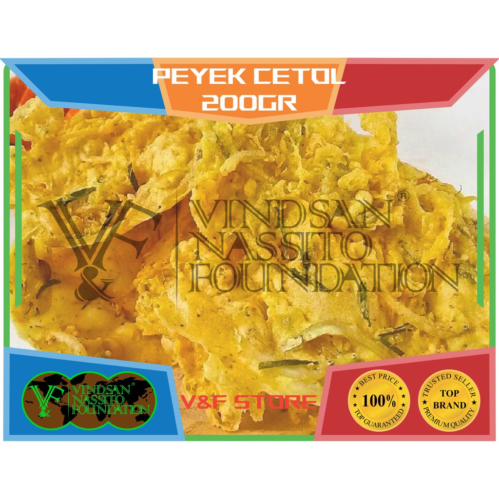 

Keripik Peyek Cetol urang Lezat Kemasan 200gr